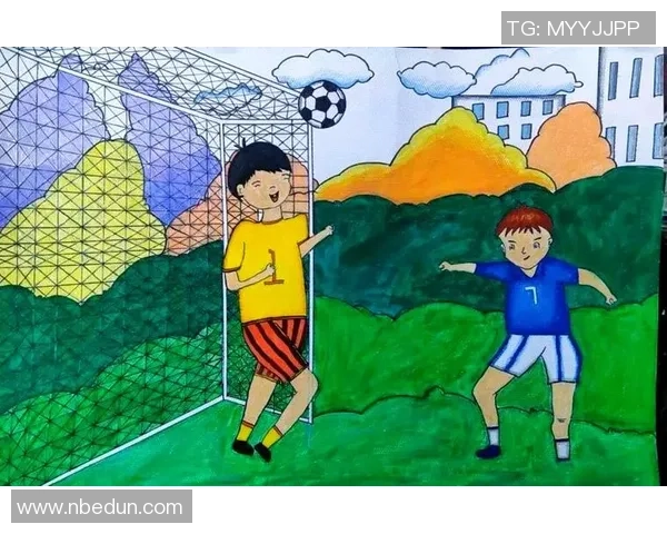 二年级小朋友们的足球梦想与快乐时光的绘画作品展览